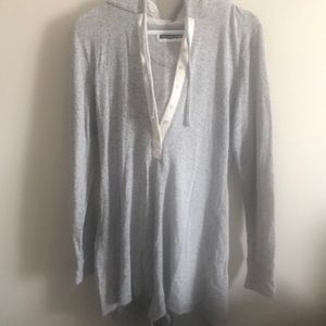 Abercrombie grey romper , medium, Sherpa hood